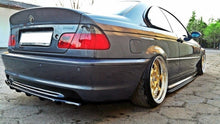 Load image into Gallery viewer, MAXTON DESIGN CENTRAL REAR SPLITTER FOR BMW 3 E46 MPACK COUPE (WITH VERTICAL BARS)