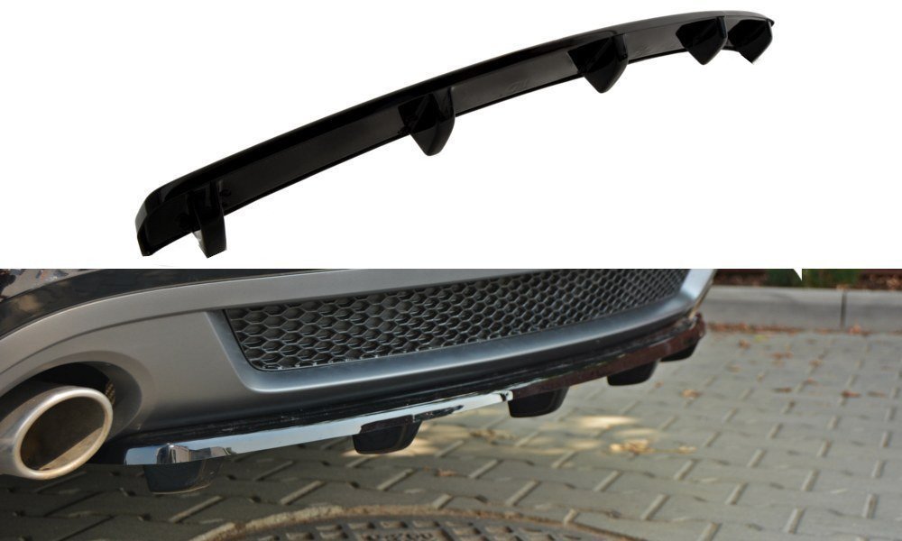 MAXTON DESIGN CENTRAL REAR SPLITTER AUDI A5 S-LINE 8T COUPE / SPORTBACK (WITH A VERTICAL BAR)