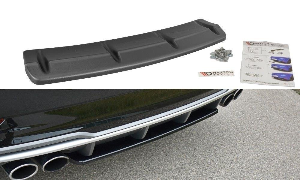 MAXTON DESIGN CENTRAL REAR SPLITTER AUDI S3 8V FL SEDAN