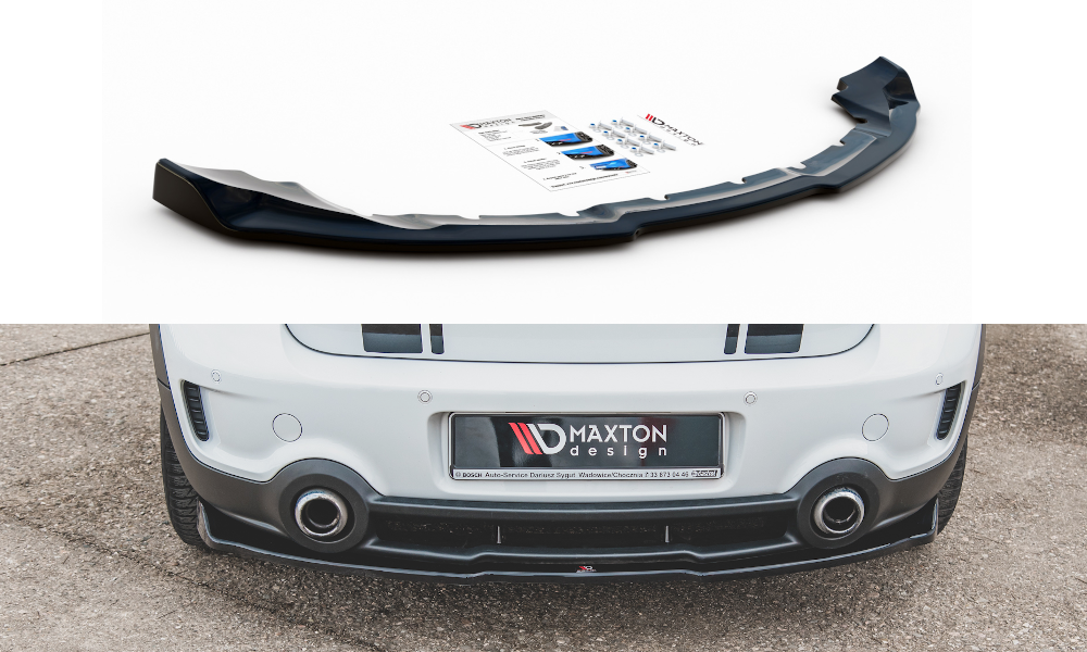 MAXTON DESIGN CENTRAL REAR SPLITTER MINI COUNTRYMAN MK1 JCW