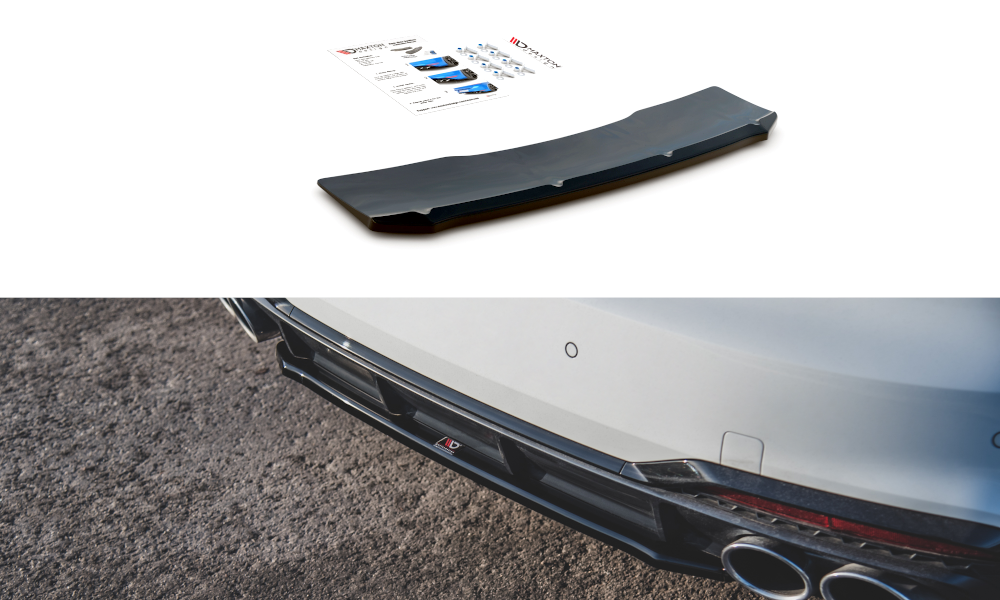 MAXTON DESIGN CENTRAL REAR SPLITTER FOR AUDI S5 SPORTBACK F5 FACELIFT