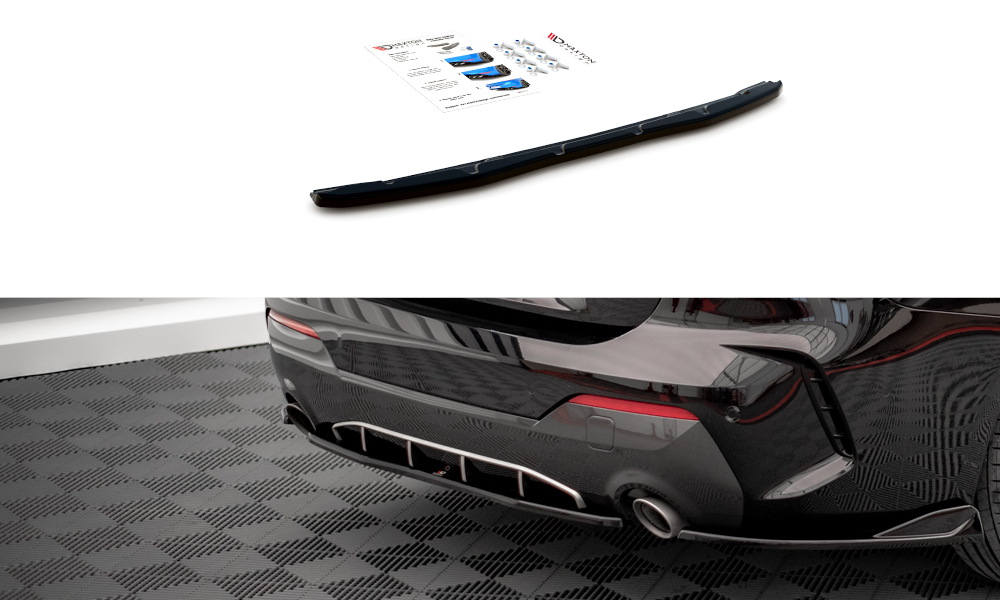 MAXTON DESIGN CENTRAL REAR SPLITTER FOR BMW 4 M-PACK G22