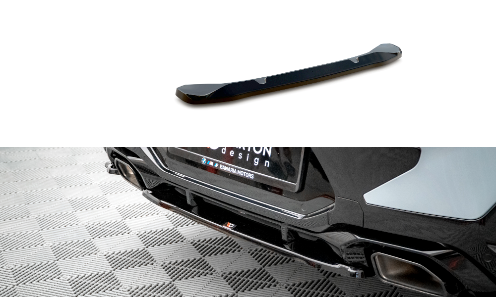 MAXTON DESIGN CENTRAL REAR SPLITTER FOR BMW X4 M-PACK G02 FACELIFT