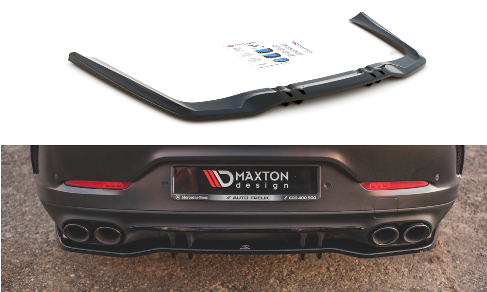 MAXTON DESIGN CENTRAL REAR SPLITTER (WITH VERTICAL BARS) MERCEDES-AMG 53 4 DOOR COUPE