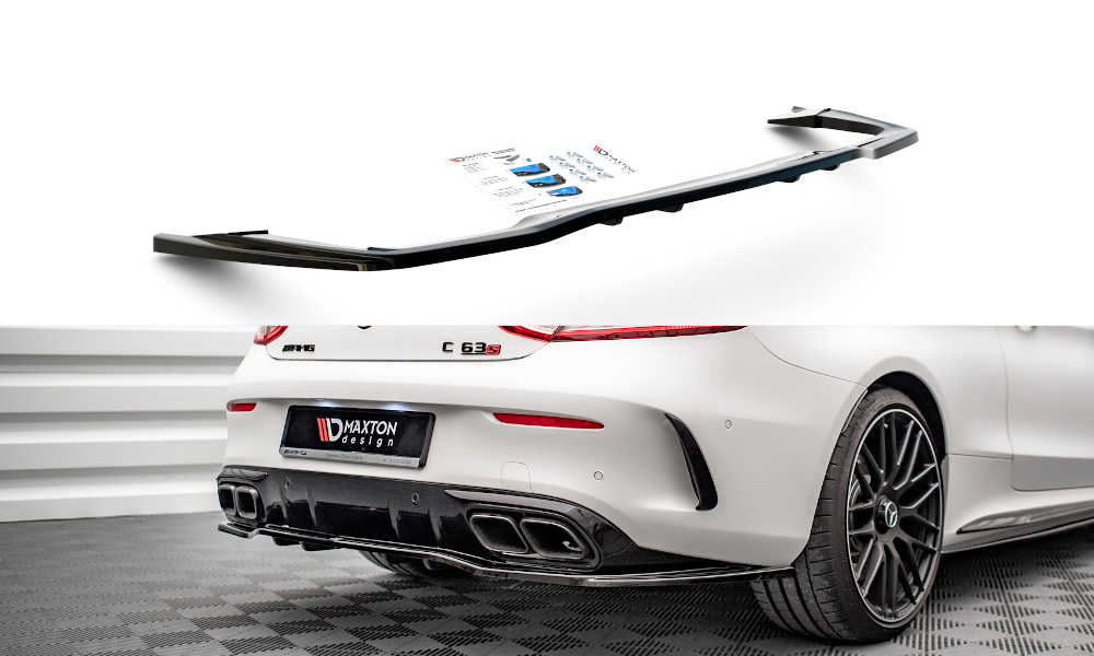 MAXTON DESIGN Rear Splitter (with vertical bars) Mercedes-AMG C 63AMG Coupe AMG Aero Pack C205 Facelift