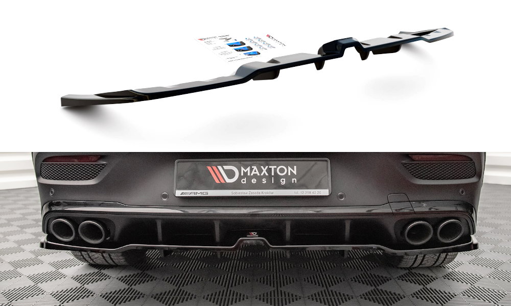 MAXTON DESIGN CENTRAL REAR SPLITTER (WITH VERTICAL BARS) MERCEDES-AMG GLE COUPE C167