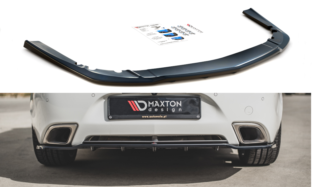 MAXTON DESIGN CENTRAL REAR SPLITTER (WITH VERTICAL BARS) BUICK REGAL GS / OPEL INSIGNIA MK. 1 OPC FACELIFT