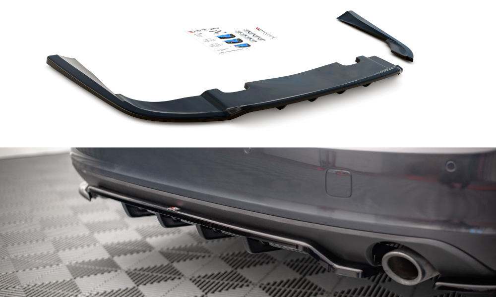 MAXTON DESIGN CENTRAL REAR SPLITTER (WITH VERTICAL BARS) VOLVO V90 MK2