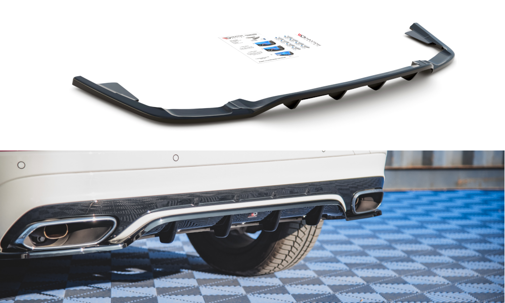 MAXTON DESIGN CENTRAL REAR SPLITTER (WITH VERTICAL BARS) VOLVO XC60 MK2 R-DESIGN