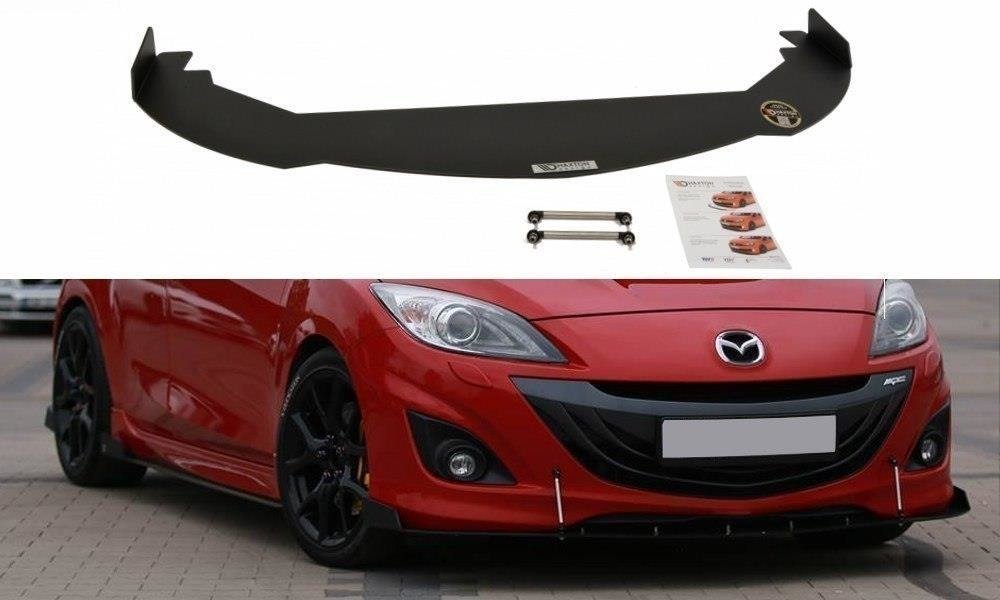 MAXTON DESIGN FRONT RACING SPLITTER MAZDA 3 MK2 MPS