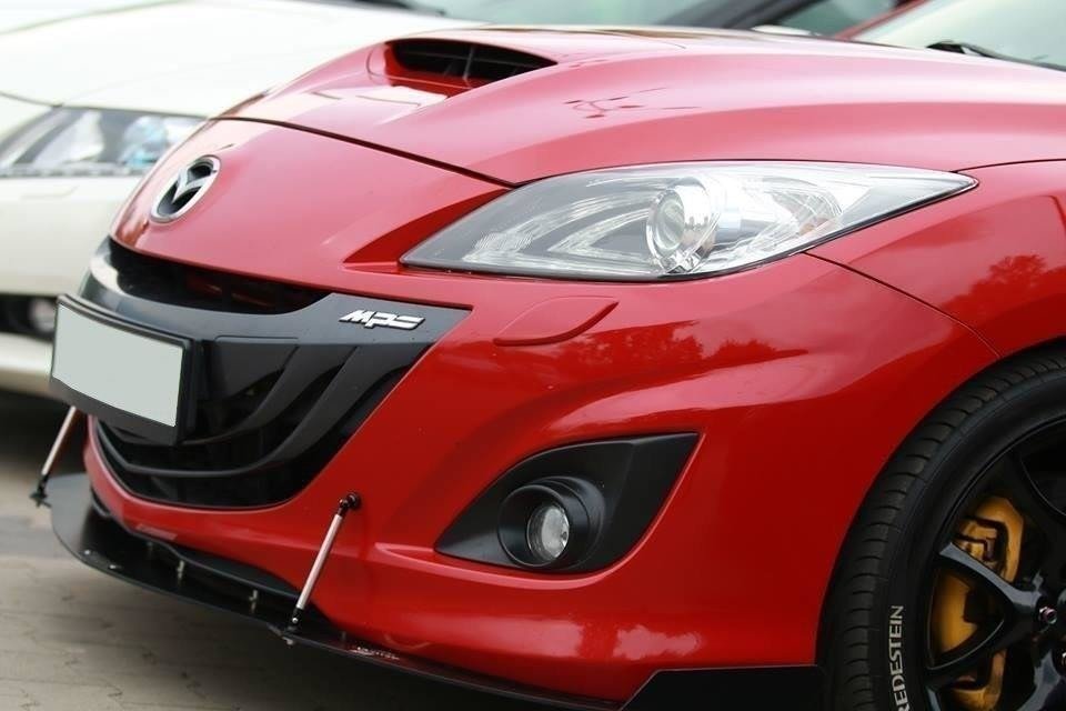 MAXTON DESIGN FRONT RACING SPLITTER MAZDA 3 MK2 MPS