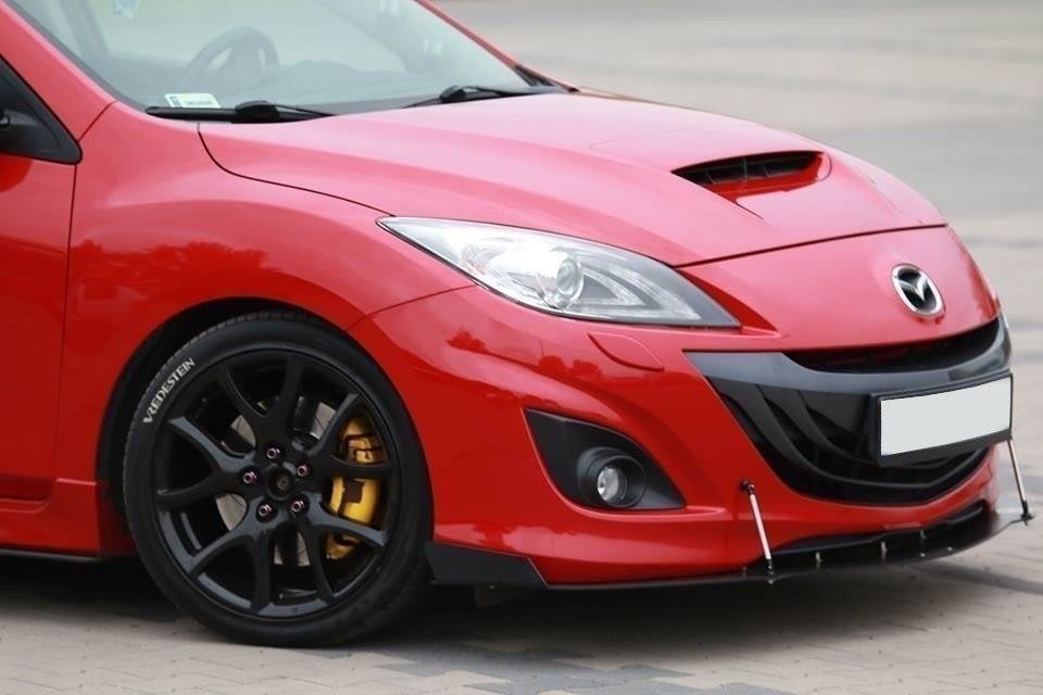 MAXTON DESIGN FRONT RACING SPLITTER MAZDA 3 MK2 MPS