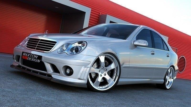 MAXTON DESIGN FRONT SPLITTER (FOR ME-C-203-AMG204-F1 BUMPER)