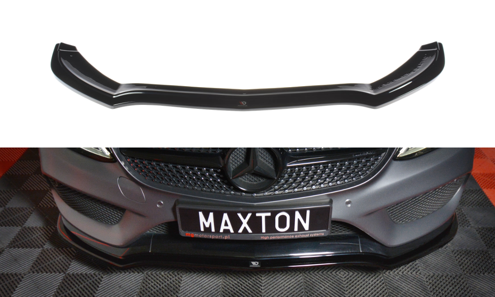 MAXTON DESIGN FRONT SPLITTER V.1 MERCEDES- BENZ C-CLASS W205 COUPE AMG-LINE