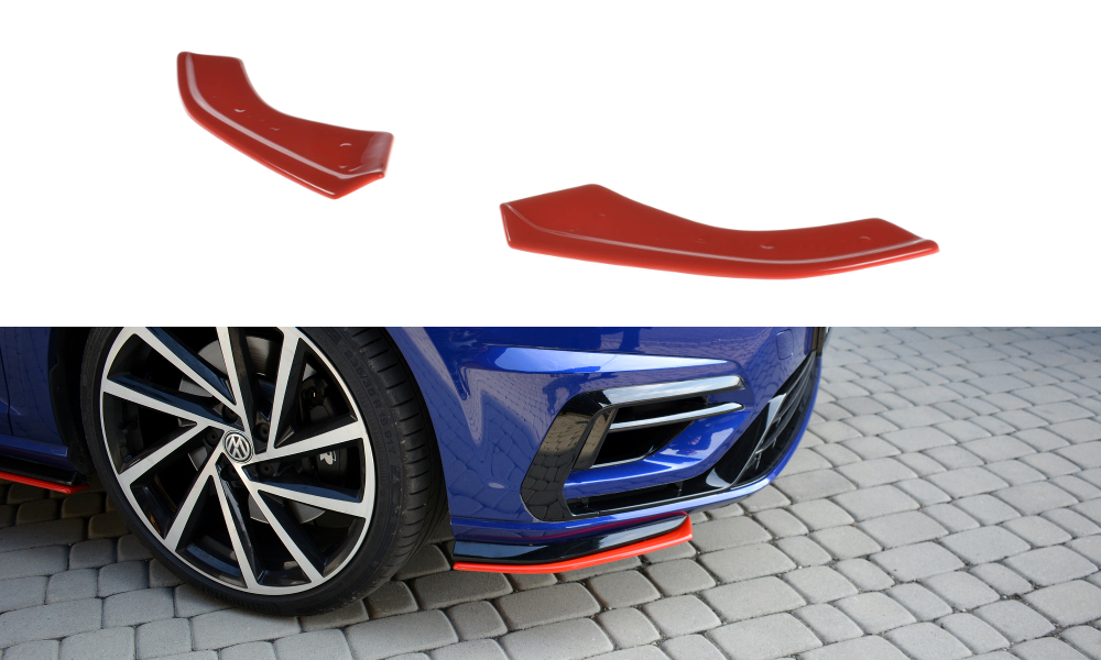 MAXTON DESIGN FRONT SPLITTER V.8 VW GOLF 7 R FACELIFT