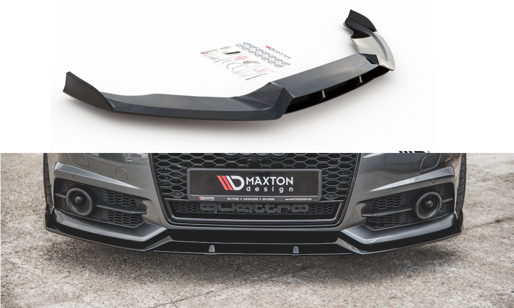 MAXTON DESIGN FRONT SPLITTER AUDI S6 / A6 S-LINE C7 FL