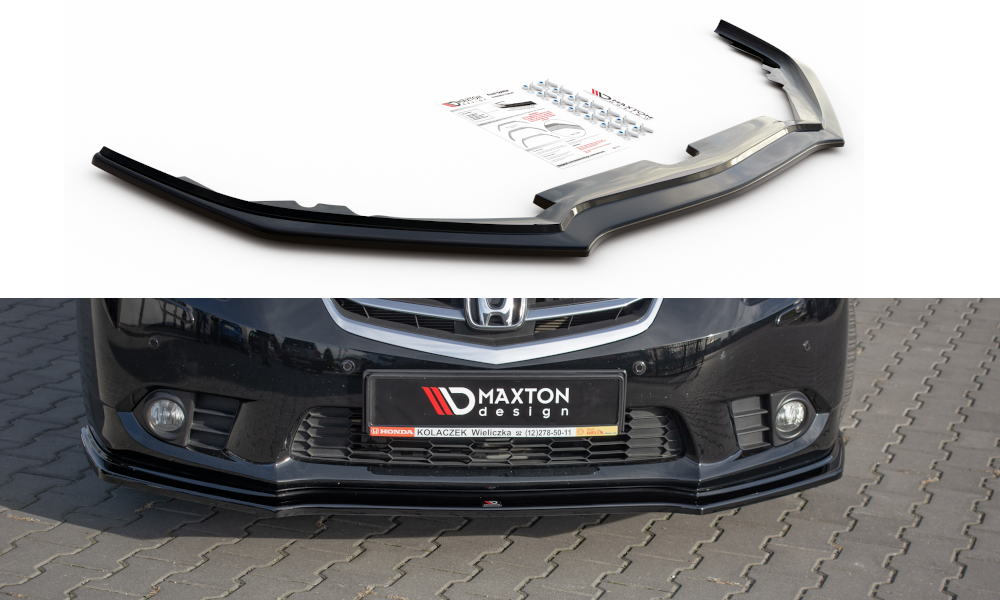 MAXTON DESIGN FRONT SPLITTER ACURA TSX CU2 FFACELIFT / HONDA ACCORD VIII (CU SERIES) FACELIFT