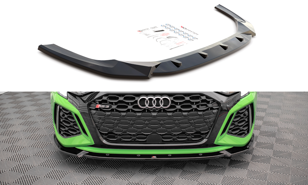 MAXTON DESIGN FRONT SPLITTER V.1 AUDI RS3 8Y