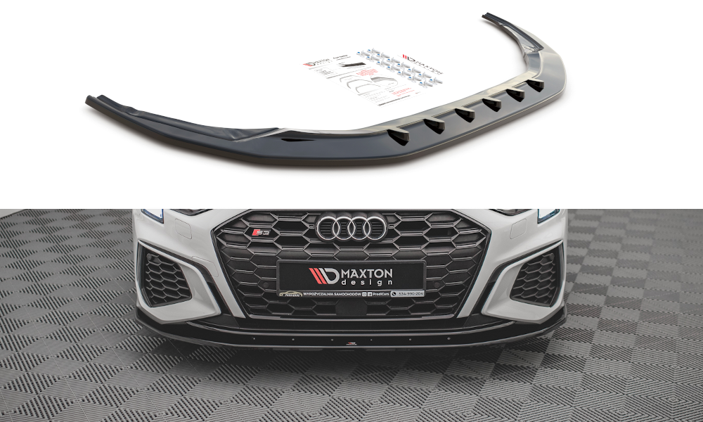 MAXTON DESIGN FRONT SPLITTER V.1 AUDI S3 / A3 S-LINE 8Y