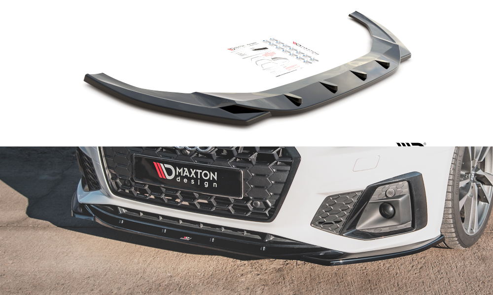 MAXTON DESIGN FRONT SPLITTER V.1 AUDI S5 / A5 S-LINE F5 FACELIFT