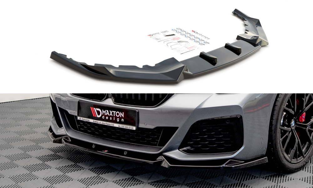 MAXTON DESIGN FRONT SPLITTER V.1 BMW 5 G30 FACELIFT M-PACK