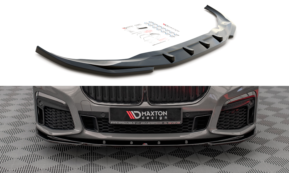 MAXTON DESIGN FRONT SPLITTER V.1 BMW 7 G11 M-PACK FACELIFT