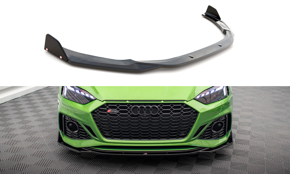 MAXTON DESIGN FRONT SPLITTER + FLAPS V.1 AUDI RS5 F5 FACELIFT