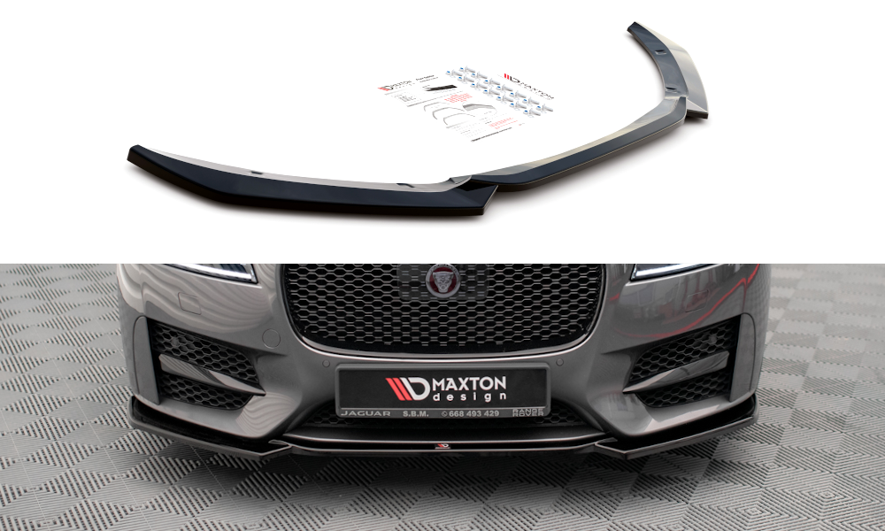 MAXTON DESIGN FRONT SPLITTER V.1 JAGUAR XF R-SPORT MK2