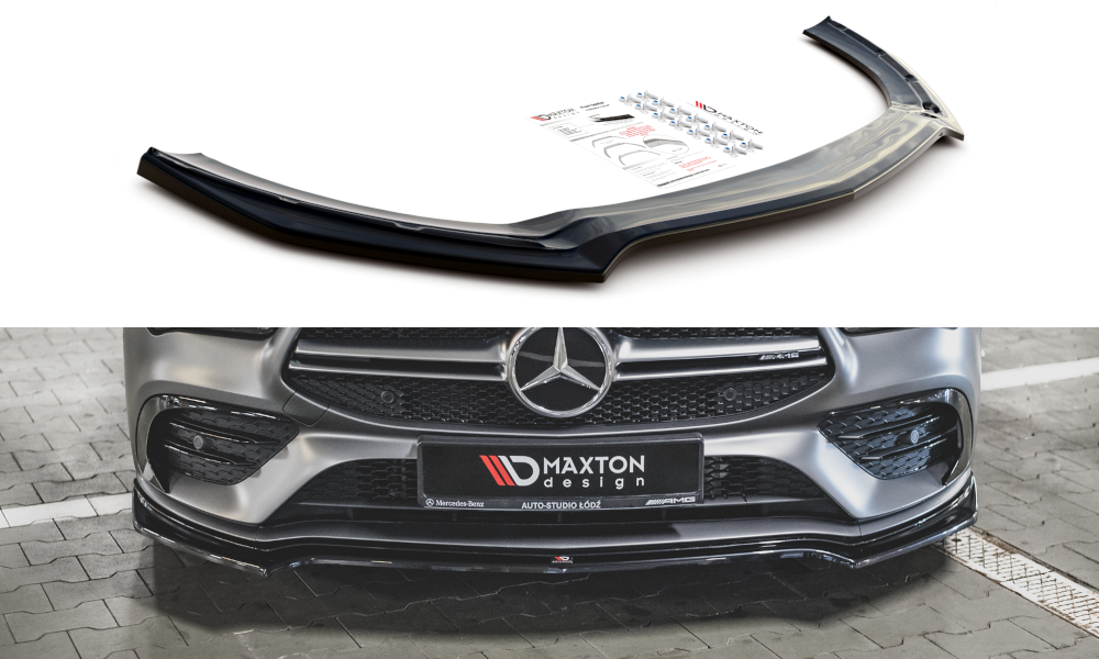 MAXTON DESIGN FRONT SPLITTER V.1 MERCEDES-AMG CLA 35 AERO C118