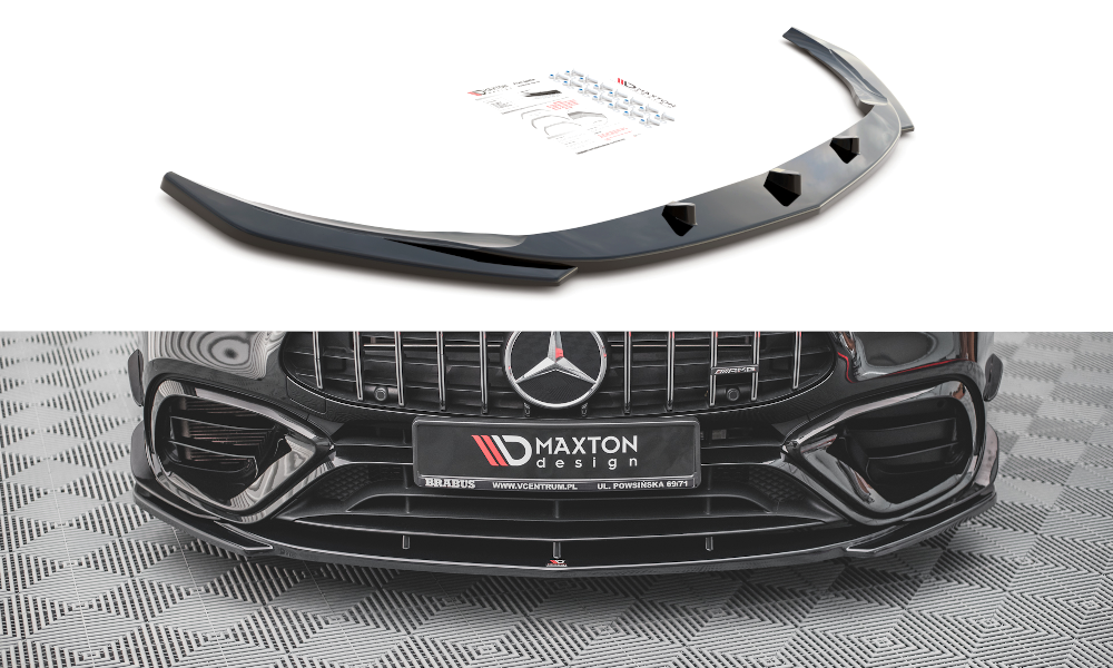 MAXTON DESIGN FRONT SPLITTER V.1 MERCEDES-AMG CLA 45 AERO C118