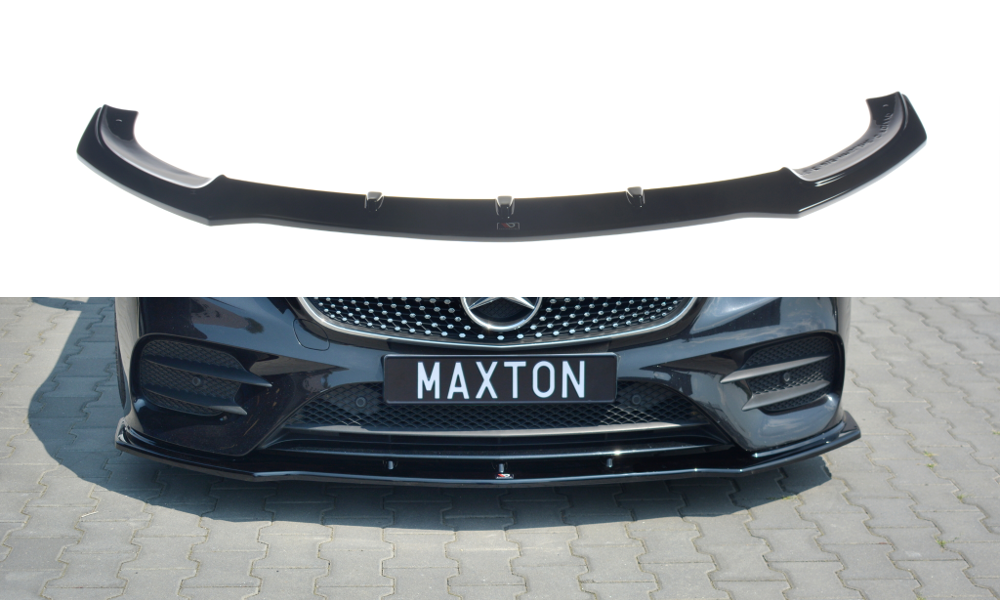 MAXTON DESIGN FRONT SPLITTER V.1 MERCEDES-BENZ E-CLASS W213 COUPE (C238) AMG-LINE / CABRIOLET (A238) AMG-LINE / 53 AMG