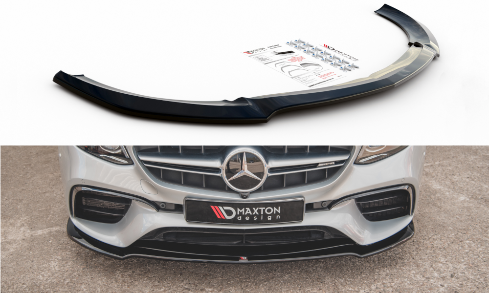 MAXTON DESIGN FRONT SPLITTER V.1 MERCEDES-BENZ E63 AMG ESTATE/SEDAN S213/W213