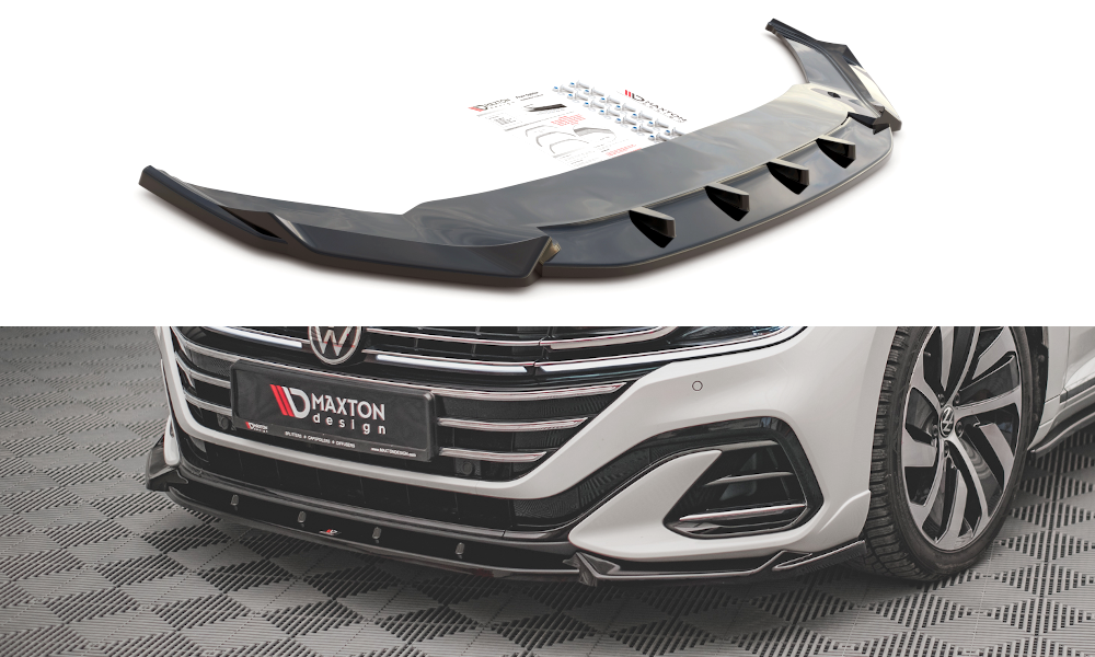 MAXTON DESIGN FRONT SPLITTER V.1 VOLKSWAGEN ARTEON R-LINE FACELIFT