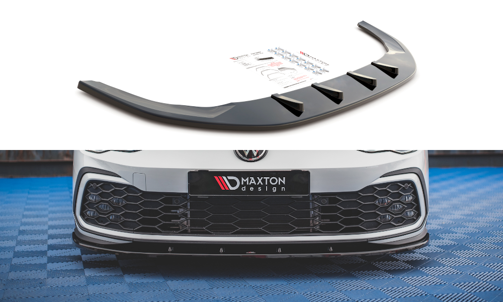 MAXTON DESIGN FRONT SPLITTER V.1 VOLKSWAGEN GOLF 8 GTI / R-LINE