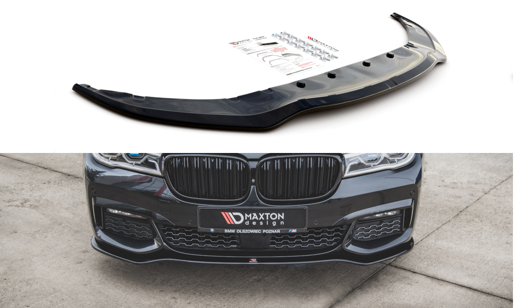 MAXTON DESIGN FRONT SPLITTER V.1 FOR BMW 7 M-PACK G11