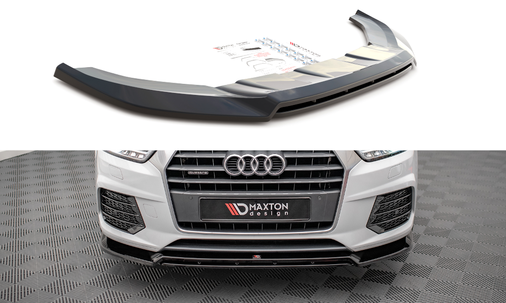 MAXTON DESIGN FRONT SPLITTER V.2 AUDI Q3 S-LINE 8U FACELIFT