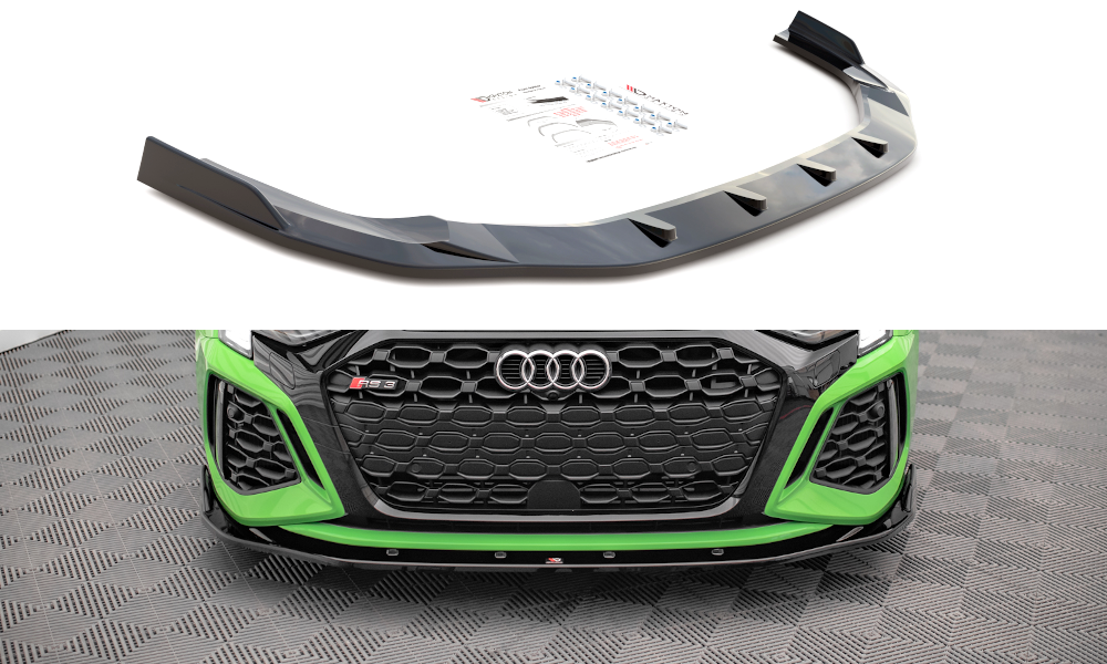 MAXTON DESIGN FRONT SPLITTER V.2 AUDI RS3 8Y