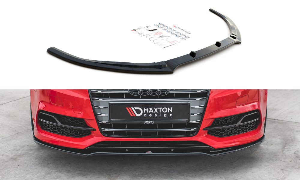 MAXTON DESIGN FRONT SPLITTER V.2 AUDI S3 / A3 S-LINE 8V