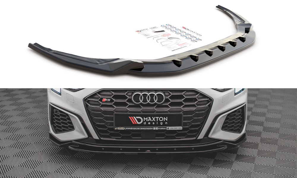 MAXTON DESIGN FRONT SPLITTER V.2 AUDI S3 / A3 S-LINE 8Y