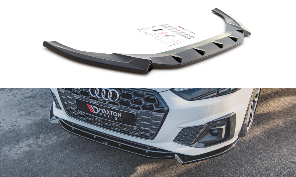 MAXTON DESIGN FRONT SPLITTER V.2 AUDI S5 / A5 S-LINE F5 FACELIFT