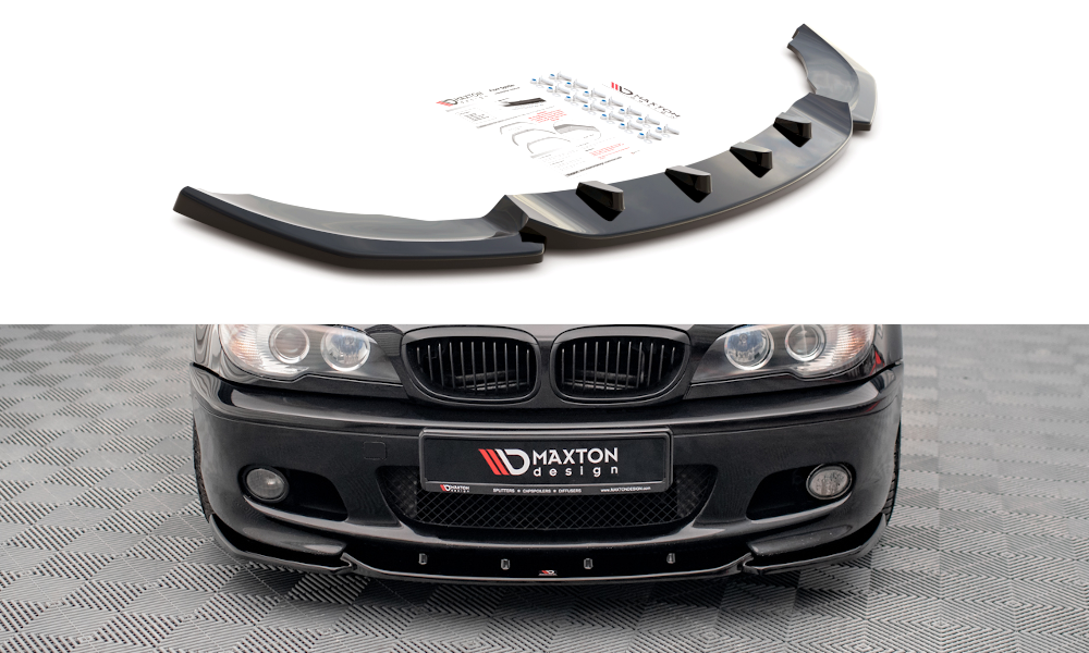 MAXTON DESIGN FRONT SPLITTER V.2 BMW 3 COUPE M-PACK E46