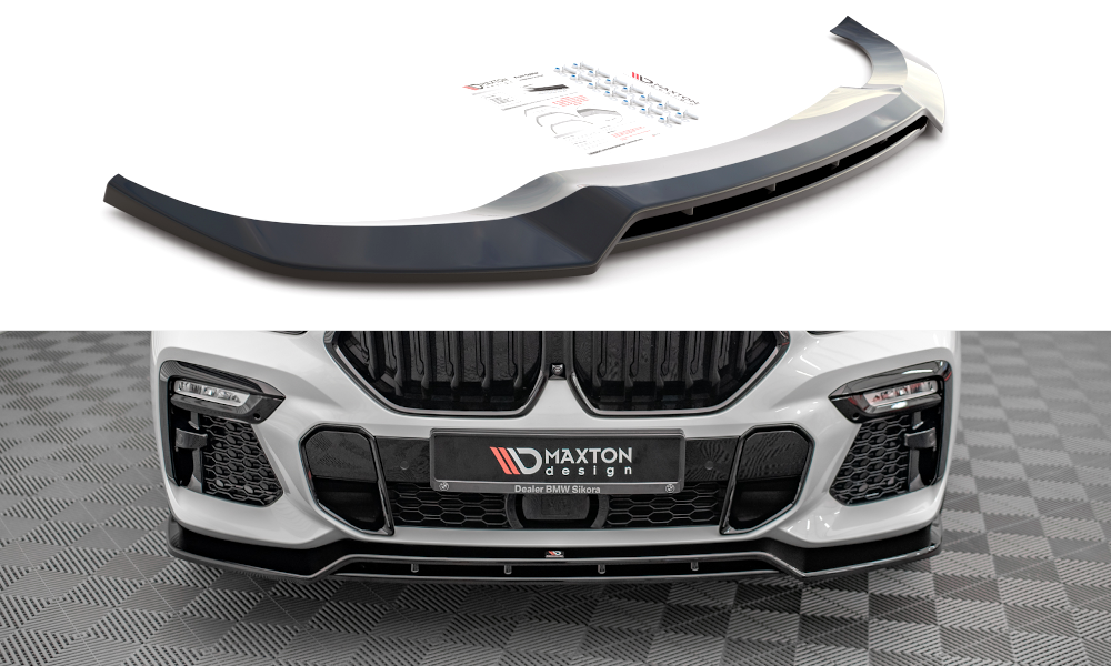 MAXTON DESIGN FRONT SPLITTER V.2 BMW X6 M-PACK G06