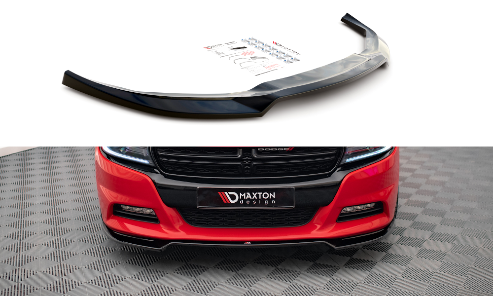 MAXTON DESIGN FRONT SPLITTER V.2 DODGE CHARGER RT MK7 FACELIFT