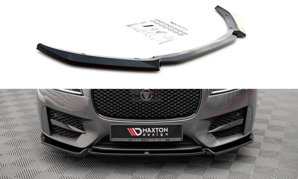 MAXTON DESIGN FRONT SPLITTER V.2 JAGUAR XF R-SPORT MK2