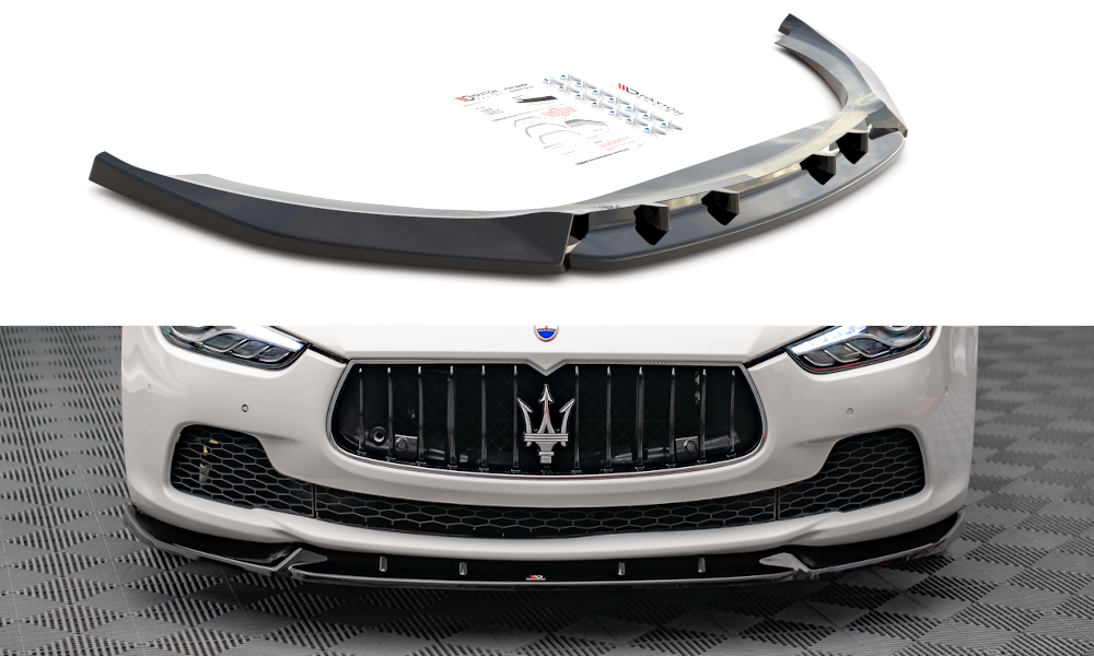 MAXTON DESIGN FRONT SPLITTER V.2 MASERATI GHIBLI MK3