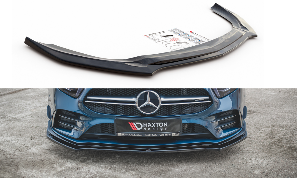 MAXTON DESIGN FRONT SPLITTER V.2 MERCEDES A35 AMG Aero Pack