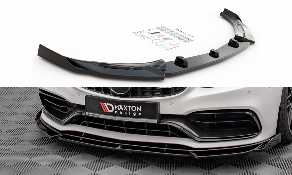 MAXTON DESIGN FRONT SPLITTER V.2 MERCEDES-AMG C63 COUPE C205 FACELIFT