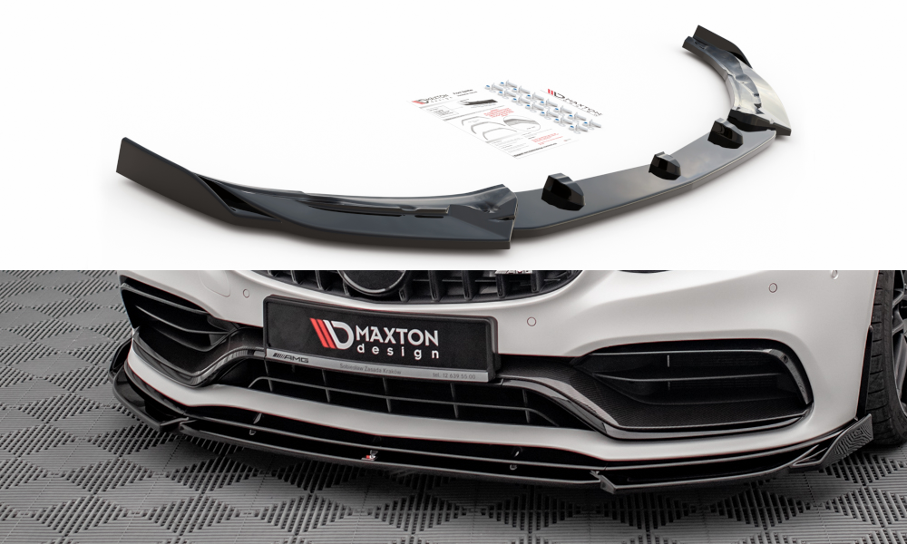 MAXTON DESIGN Front Splitter V.2 Mercedes-AMG C63 Coupe AMG Aero Pack C205 Facelift