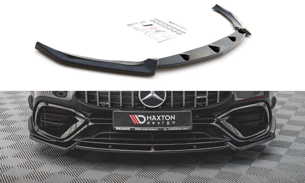 MAXTON DESIGN FRONT SPLITTER V.2 MERCEDES-AMG CLA 45 AERO C118