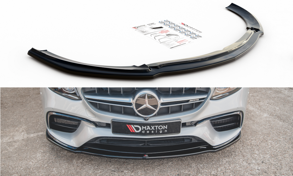 MAXTON DESIGN FRONT SPLITTER V.2 MERCEDES-BENZ E63 AMG ESTATE/SEDAN S213/W213